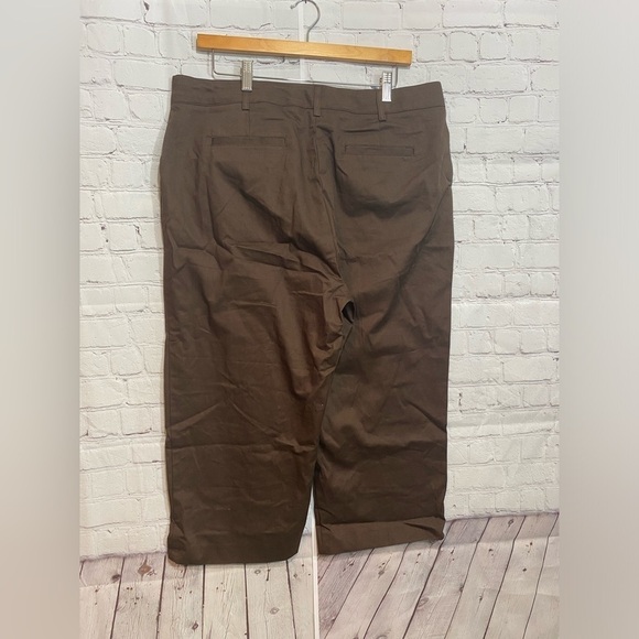 Kim Rogers Womens Plus Size 16 High Rise Brown Capri Pants - Picture 2 of 4